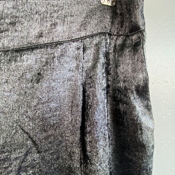 A New Day Silver Womans Pants Trousers Small Wide Leg Retro Festival Evening - Picture 4 of 9